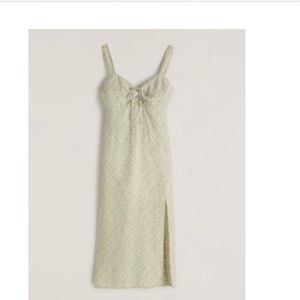 Abercrombie & Fitch midi cinch front dress- WEDDING GUEST!